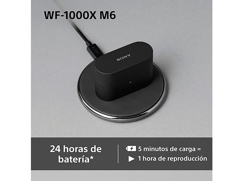Auriculares True Wireless - Sony WF1000XM6, Cancelación de ruido (ANC), Hi-Res, Bluetooth, Llamadas nítidas, 24 horas, IPX4, iOS/Android, Plata — foto 8