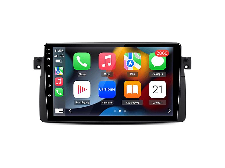 JUNSUN Autorradio  - 2 DIN Para BMW E46 3er (1998-2006) Carplay Android Auto GPS 64GB JUNSUN, 9 "", 2*USB, black