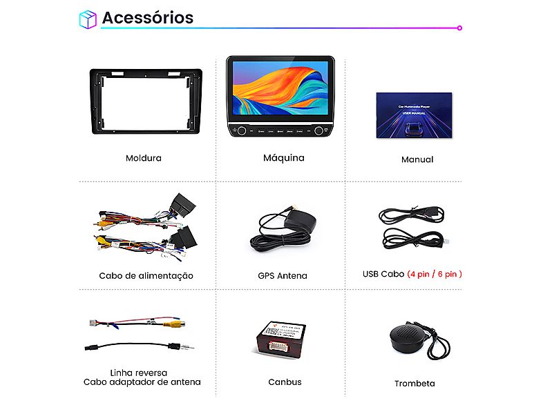 Autorradio  - 2 DIN Para Citroen Berlingo 2 B9/ Peugeot Partner 2008-2019 Carplay Android Auto 64GB JUNSUN, 10,1 "", 2*USB, black — foto 8