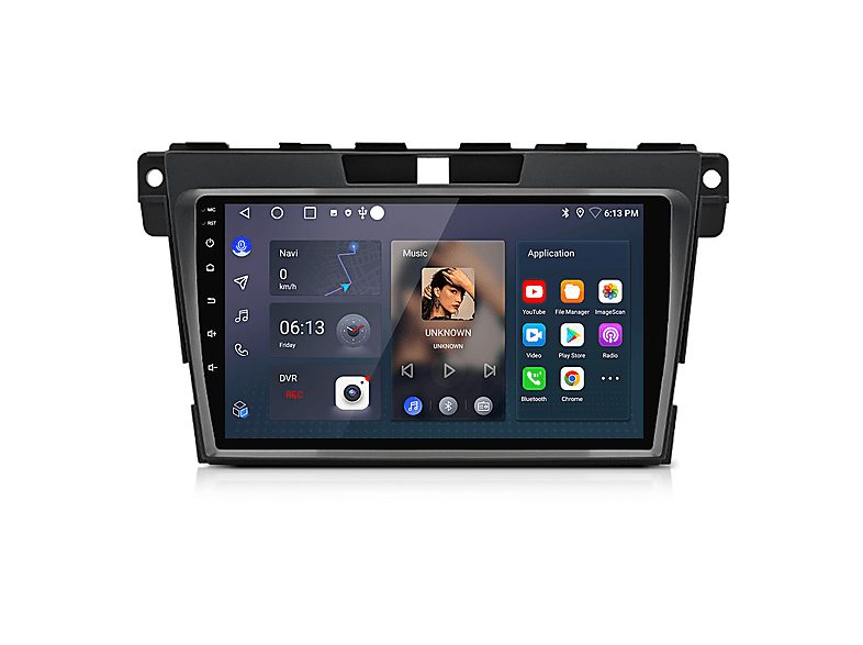 JUNSUN Autorradio  - 2 DIN para Mazda CX-7 2008-2015 Carplay Android Auto 64GB JUNSUN, 9 "", 2*USB, black