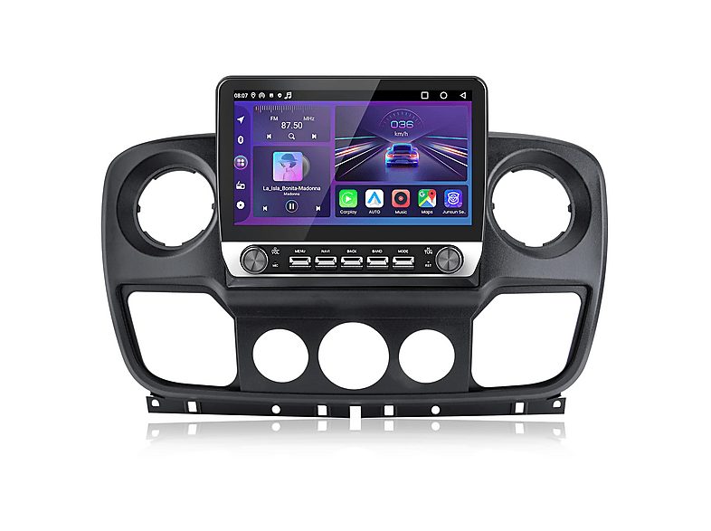 JUNSUN Autorradio  - 2 DIN para Renault Master 3/Opel Movano B/Nissan NV400 2010~2018 Carplay Android Auto 1+32GB JUNSUN, 10,1 "", 2*USB, black
