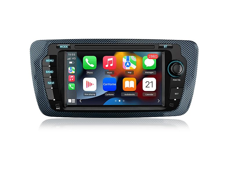 JUNSUN Autorradio  - 2 DIN para Seat Ibiza Baujahr 2009-2013 Carplay Android Auto 64GB JUNSUN, 7 "", 2*USB, Black
