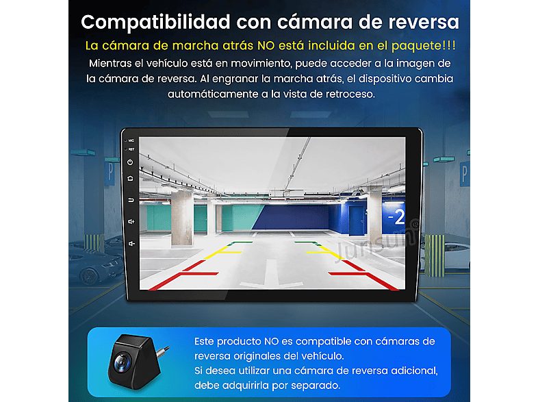 Autorradio  - 2 DIN para Seat Leon 2005-2012 CARPLAY Android Auto 2+64GB JUNSUN, 9 "", 2*USB, black — foto 9