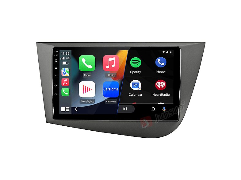 JUNSUN Autorradio  - 2 DIN para Seat Leon 2005-2012 Carplay Android Auto 6+128GB Octa-core JUNSUN, 9 "", 2*USB, black