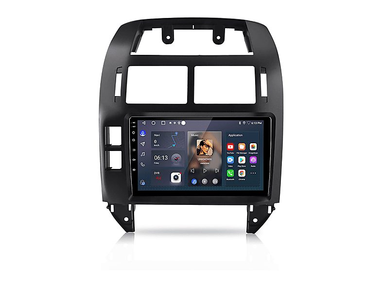 JUNSUN Autorradio  - 2 DIN para Volkswagen Polo 2001-2009 CARPLAY Android Auto 64GB JUNSUN, 9 "", 2USB, black