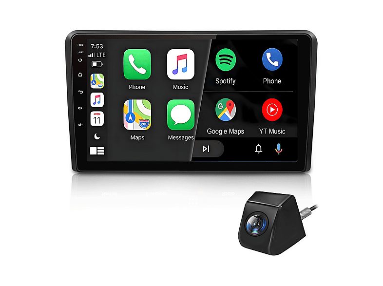 SMORGR Autorradio  - Audi A3 2006-2012 64GB CAMERA SMORGR, 9 "", 2*USB, Black