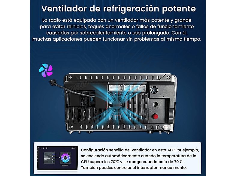 Autorradio  - Audi A3 S3 RS3 8P 8V 2008-2012 CARPLAY 32GB JUNSUN, 7 "", 2*USB, Black — foto 11