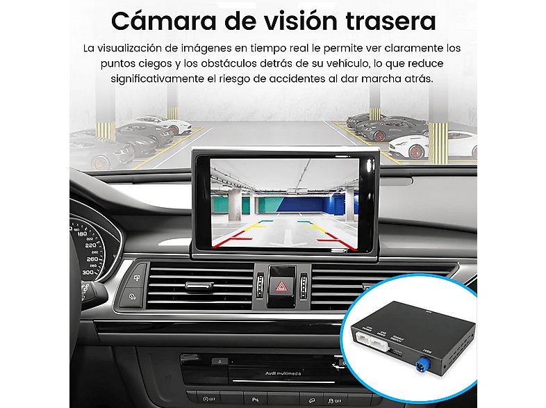 Autorradio  - Carplay Android auto Para Audi MMI3G A6 A6L A7 CESTOVET, 0 "", 2*USB, Black — foto 7