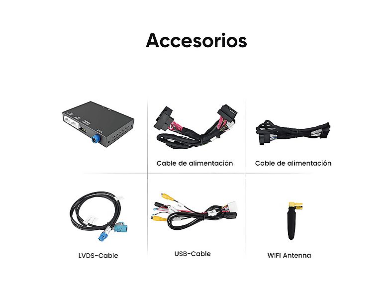 Autorradio  - Carplay Android auto Para Audi MMI3G A6 A6L A7 CESTOVET, 0 "", 2*USB, Black — foto 8