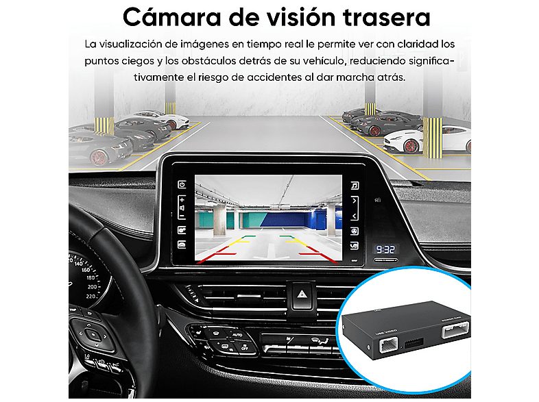 Autorradio  - Carplay Android auto Para Toyota 2014-2019 plug-and-play CESTOVET, 0 "", 2*USB, Black — foto 10