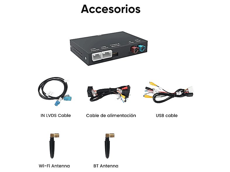 Autorradio  - Carplay Para BMW Sistema EVO- BMW 1 2 3 4 5 6 7 X1 X3 X4 X5 CESTOVET, 0 "", 2*USB, Black — foto 7