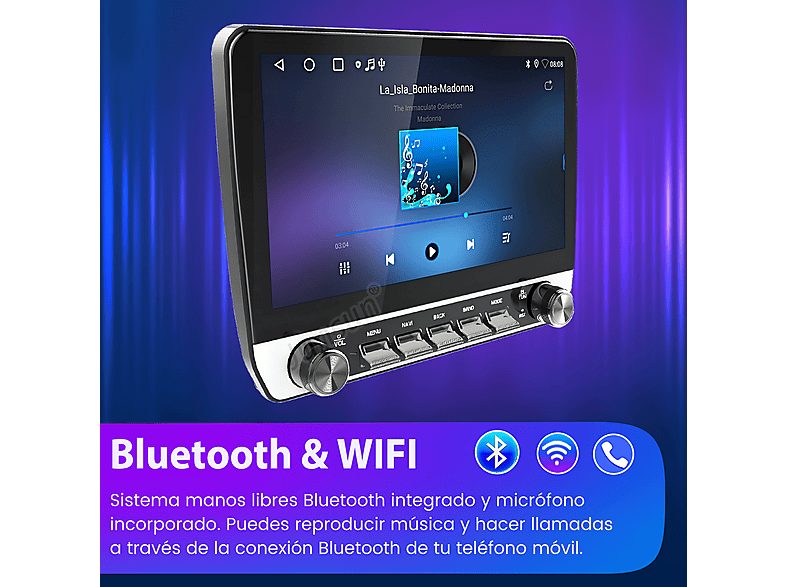 Autorradio  - Para BMW E46 (1998-2006) Carplay Android Auto 64GB JUNSUN, 10,1 "", 2*USB, black/plata — foto 10