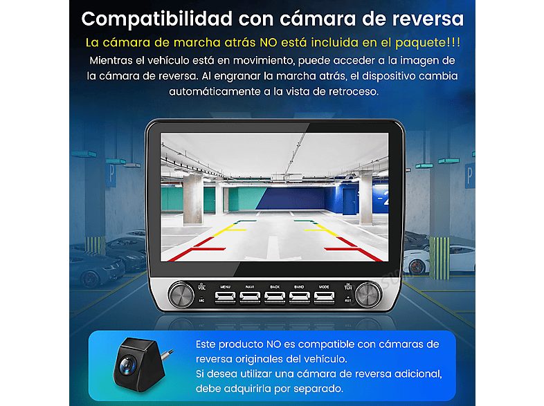 Autorradio  - Para BMW E46 (1998-2006) Carplay Android Auto 64GB JUNSUN, 10,1 "", 2*USB, black/plata — foto 9