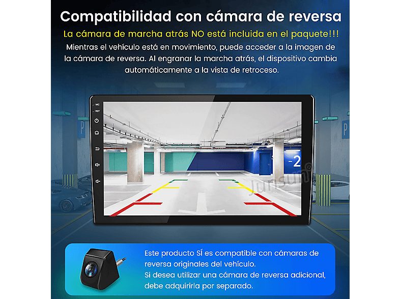 Autorradio  - Para Citroen C4 (2004-2009) Carplay Android Auto 64GB JUNSUN, 9 "", 2*USB, black — foto 9