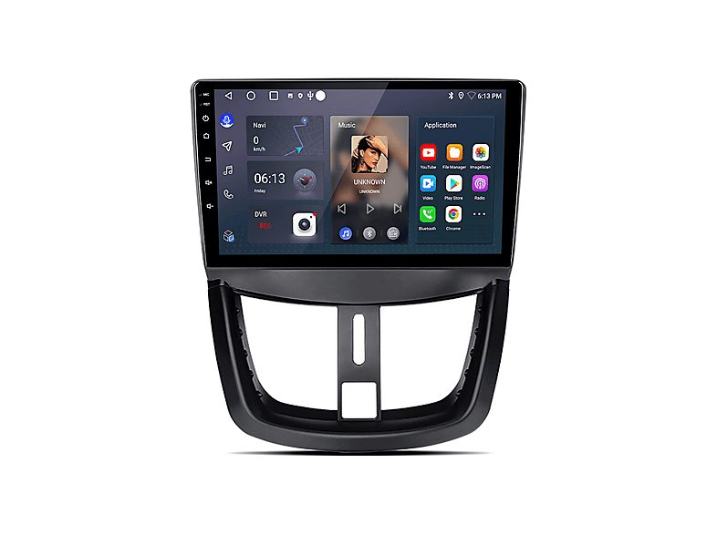 CESTOVET Autorradio  - Para Peugeot 207 2006-2015 Carplay GPS Navi 6+128GB Octa-Core CESTOVET, 9 "", 2*USB 1*RCA, Black