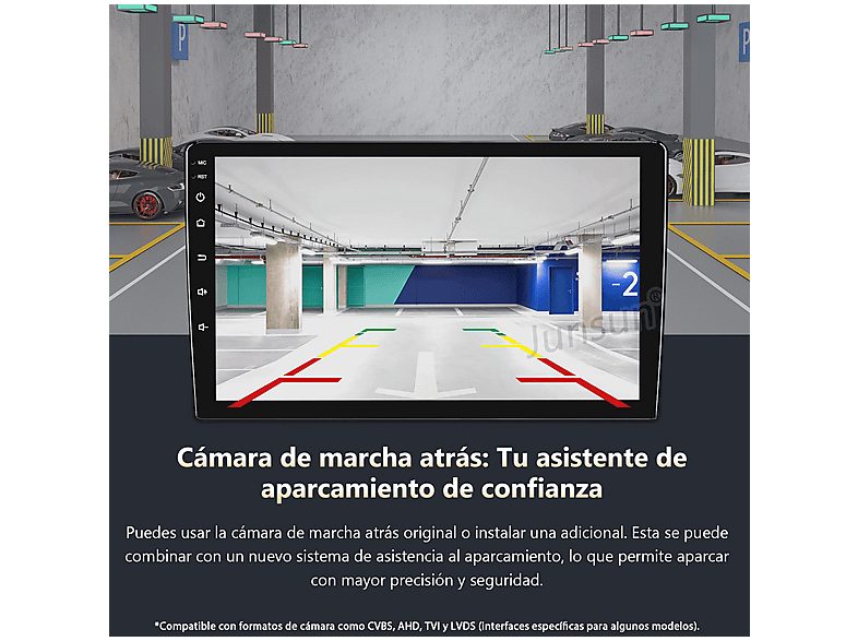 Autorradio  - Para Renault Megane 2 2002-2009 CARPLAY Android Auto 4+64GB Octa-Core JUNSUN, 9 "", 2*USB, black — foto 10