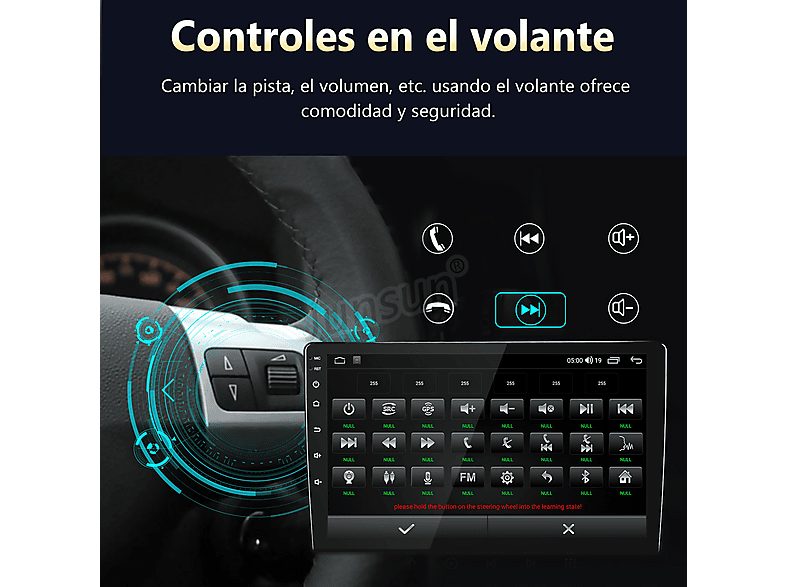 Autorradio  - Para Renault Megane 2 2002-2009 CARPLAY Android Auto 4+64GB Octa-Core JUNSUN, 9 "", 2*USB, black — foto 6