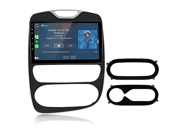 JUNSUN Autorradio  - Para Reuault Clio 4 (2016-2019) CARPLAY Android Auto 128GB Octa-Core JUNSUN, 10,1 "", 2*USB 1*RCA, Black