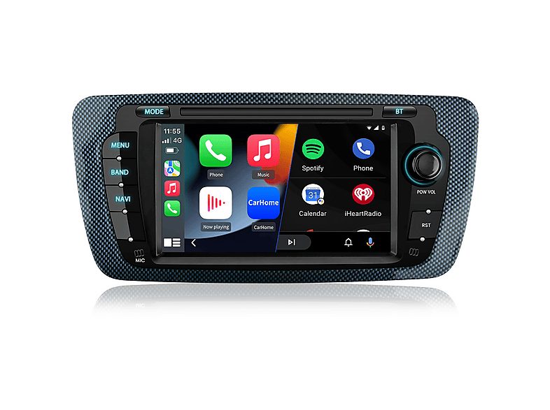 CESTOVET Autorradio  - Para  Seat Ibiza 2008-2013 CarPlay GPS Navi WIFI 64GB CESTOVET, 7 "", 2*USB, Black