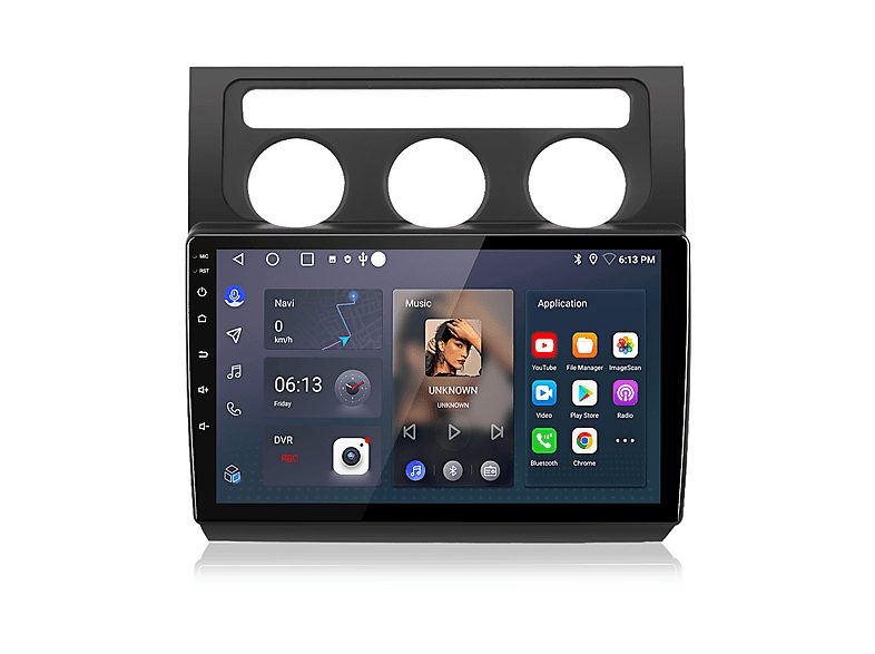JUNSUN Autorradio  - Para VW Touran 1 2003-2010 Carplay Android Auto 64GB JUNSUN, 10,1 "", 2*USB, black