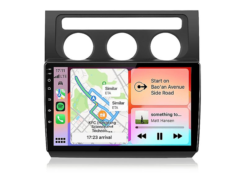 CESTOVET Autorradio  - Para VW Touran 1 2003-2010 Carplay GPS Navi WIFI 4+64GB Octa-Core CESTOVET, 10,1 "", 2*USB, Black