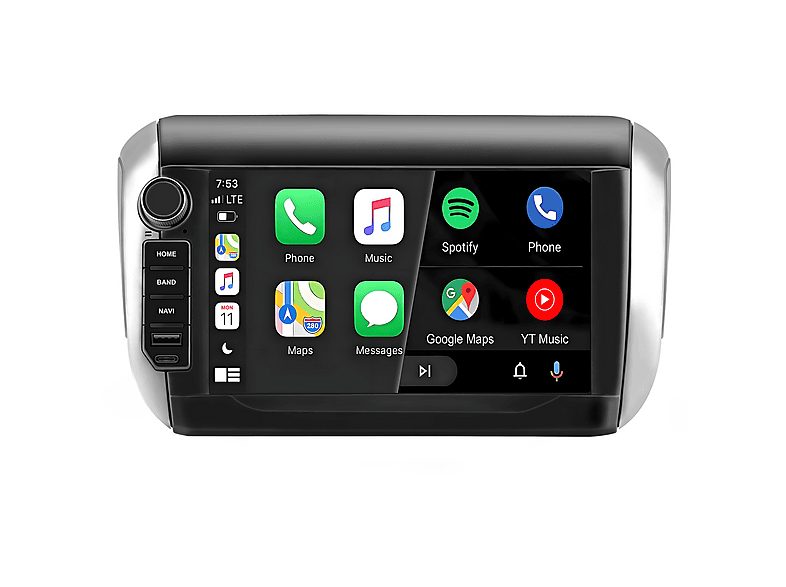 SMORGR Autorradio  - Peugeot 208/2008 2012-2018 64GB SMORGR, 8 "", 2*USB, Black