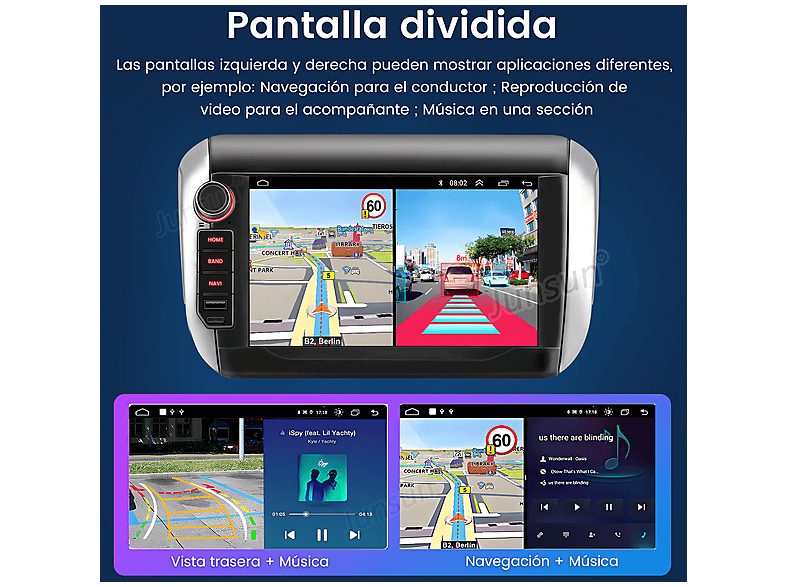 Autorradio  - Peugeot 208/2008 2012-2018 64GB SMORGR, 8 "", 2*USB, Black — foto 8