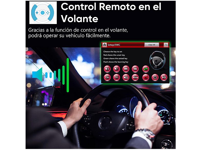 Autorradio  - VW Passat Seat Golf DVD CD FM RDS JUNSUN, 7 "", 2*USB, Black — foto 6