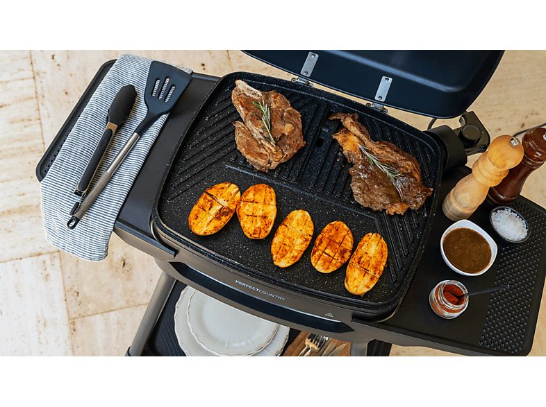 Barbacoa - Cecotec PerfectCountry 2000 EasyMove, Barbacoas eléctricas, 2000 W, Placa extraíble y apta para el lavavajillas — foto 8