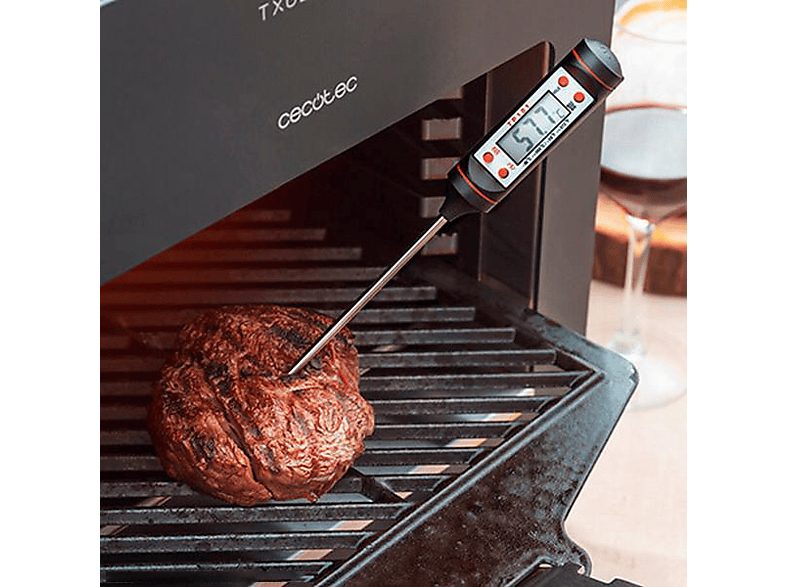 Barbacoa eléctrica - CECOTEC Txuletaco 8000 Inferno, 2200 W, Black — foto 3