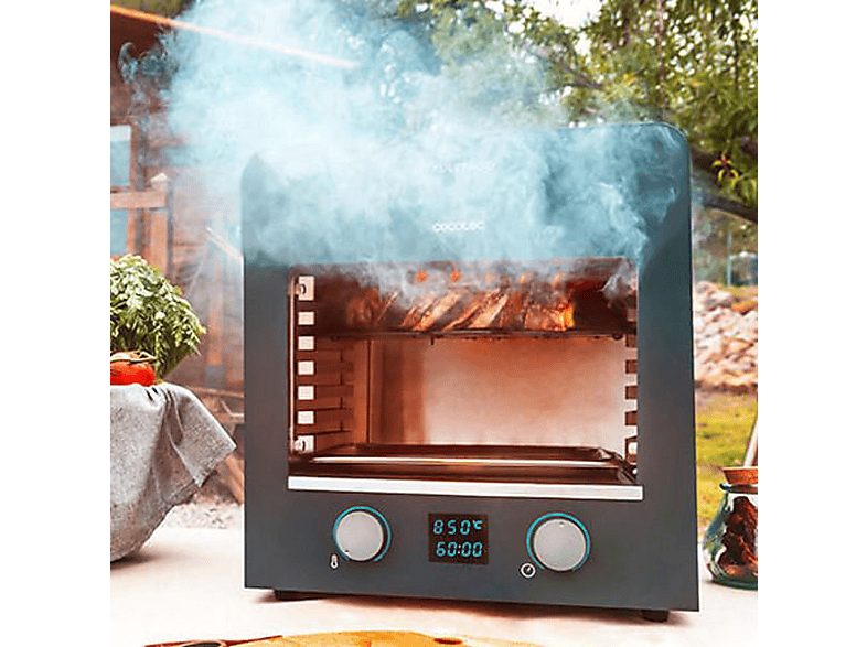 Barbacoa eléctrica - CECOTEC Txuletaco 8000 Inferno, 2200 W, Black — foto 4