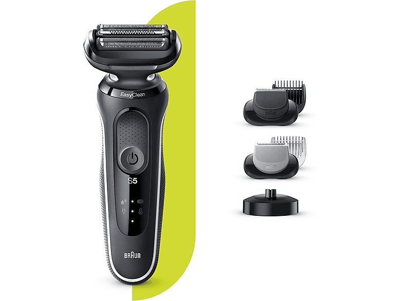 Barbero - BRAUN 50-W4650cs, 50 Min., carga rápida, lavable, afeitado en seco, afeitado en húmedo, Blanco