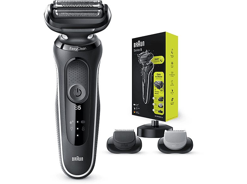 Barbero - BRAUN 50-W4650cs, 50 Min., carga rápida, lavable, afeitado en seco, afeitado en húmedo, Blanco — foto 6