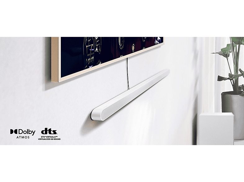 Barra de sonido con subwoofer - SAMSUNG HW-S701D/ZF, Bluetooth, Subwoofer Inalámbrico, 5 W, Google Assistant, Blanco — foto 8