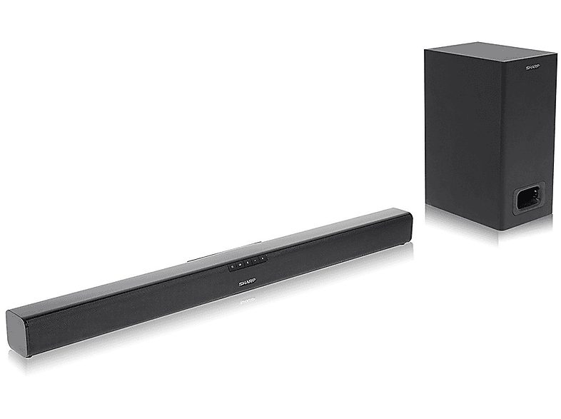 Barra de sonido con subwoofer - SHARP HT-SBW110, Bluetooth, Subwoofer Con cable, 180 W, Negro — foto 3