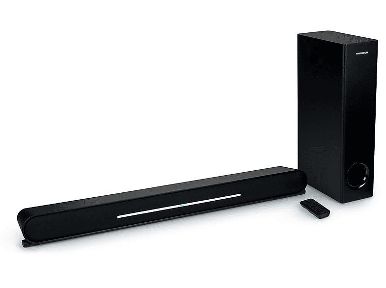 Barra de sonido con subwoofer - THOMSON SB600BTS, Bluetooth, Subwoofer Con cable, 80 W, Negro — foto 2