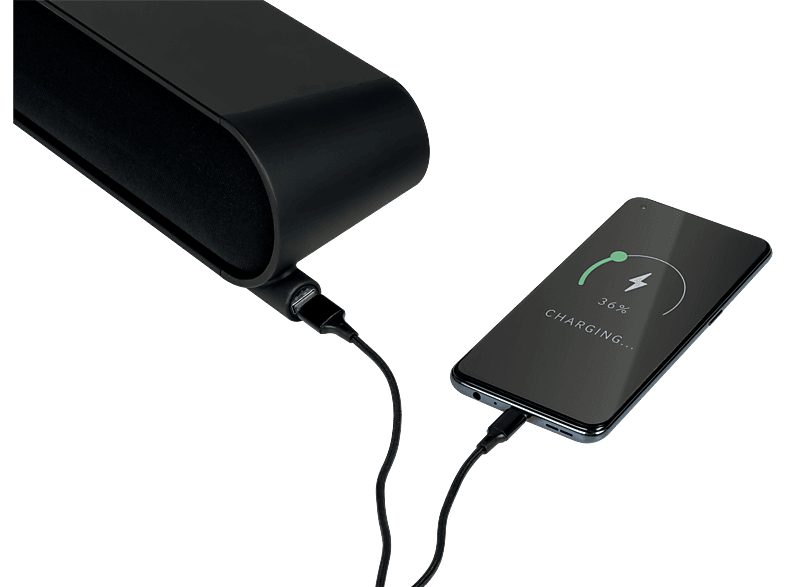 Barra de sonido con subwoofer - THOMSON SB600BTS, Bluetooth, Subwoofer Con cable, 80 W, Negro — foto 9