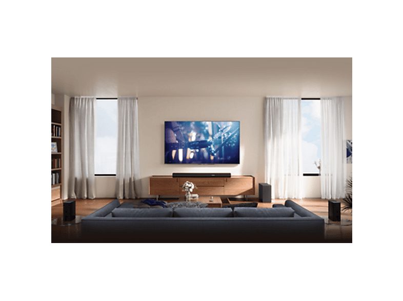 Barra de sonido - Hisense AX5100Q, Bluetooth, Subwoofer Inalámbrico, 580 W, Hi- Concerto, HDMI eARC, Dolby Atmos, Negro — foto 14