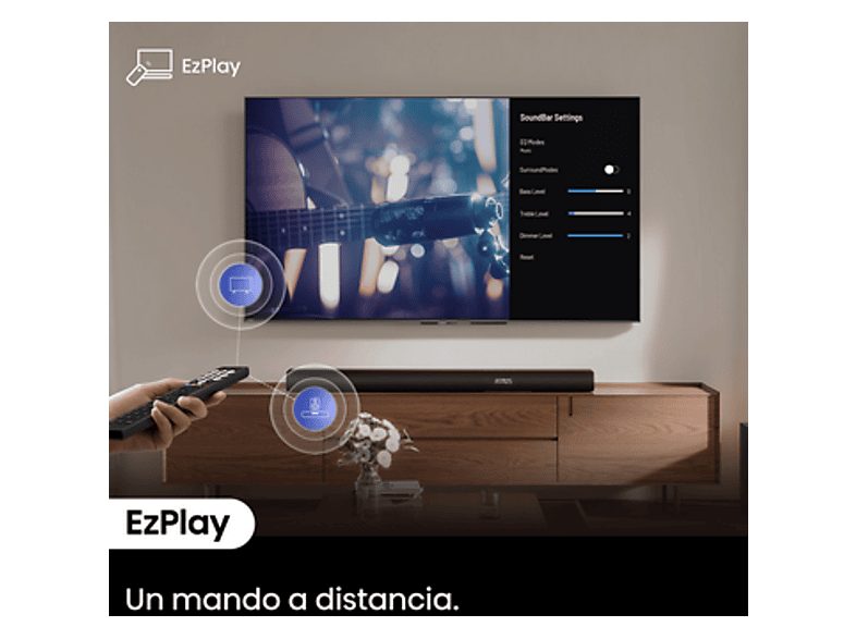 Barra de sonido - Hisense AX5100Q, Bluetooth, Subwoofer Inalámbrico, 580 W, Hi- Concerto, HDMI eARC, Dolby Atmos, Negro — foto 9
