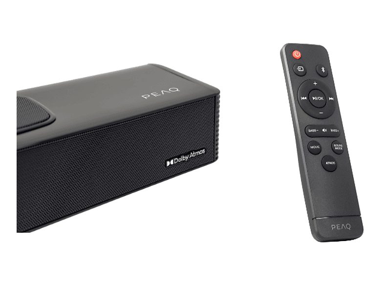 Barra de sonido - PEAQ PEB 512-RW, Bluetooth, Inalámbrico, 200W, Subwoofer, Dolby Atmos, Edición Robbie Williams, Negro — foto 3