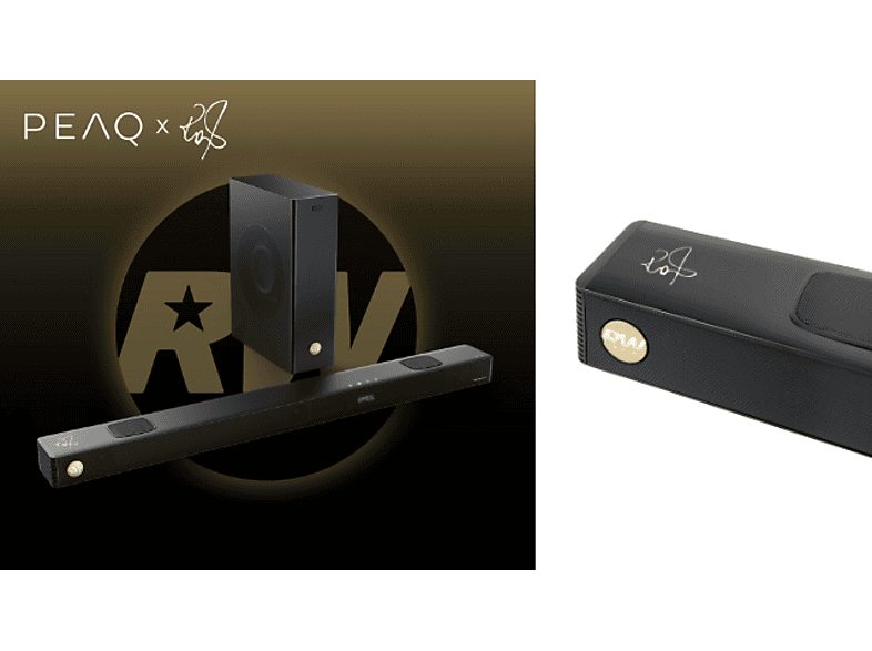 Barra de sonido - PEAQ PEB 512-RW, Bluetooth, Inalámbrico, 200W, Subwoofer, Dolby Atmos, Edición Robbie Williams, Negro — foto 5