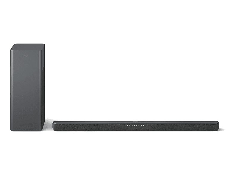 Barra de sonido - PHILIPS TAB6309/10, Bluetooth, Subwoofer Inalámbrico, 130 W, Gris oscuro