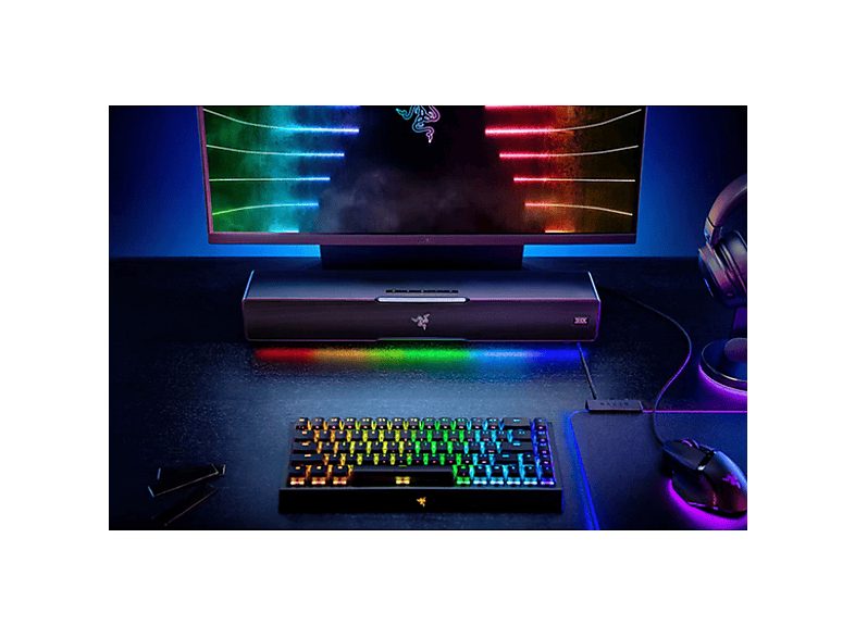 Barra de sonido - Razer Leviathan V2, Con Subwoofer,  Para PC, Bluetooth 5.2, Personalización RGB , 18 Zonas de iluminación, Negro — foto 3