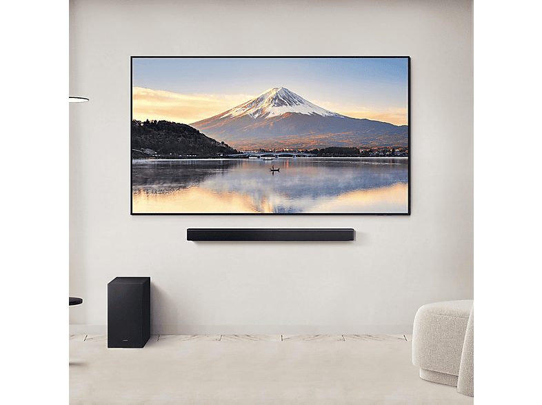 Barra de sonido - SAMSUNG HW-B450F/ZF, Bluetooth, Subwoofer Inalámbrico, 300 W, Negro — foto 2