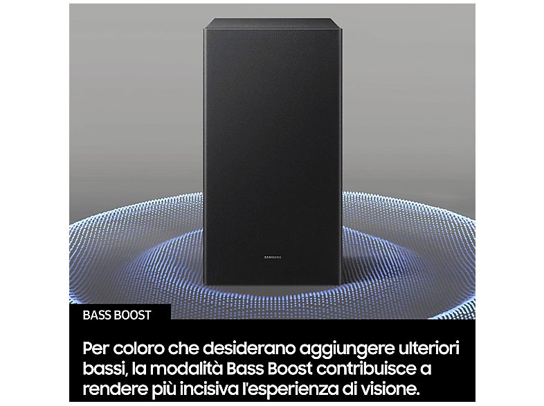 Barra de sonido - SAMSUNG HW-B450F/ZF, Bluetooth, Subwoofer Inalámbrico, 300 W, Negro — foto 7