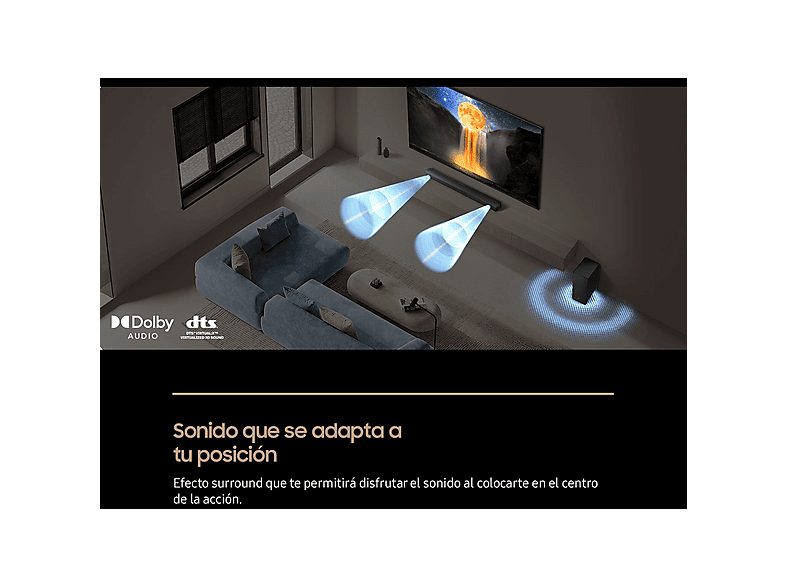 Barra de sonido - SAMSUNG HW-B650F/ZF, Bluetooth, Subwoofer Inalámbrico, 370 W, Negro — foto 5