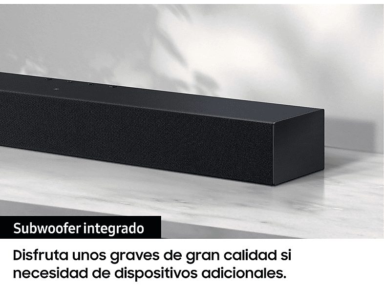 Barra de sonido - SAMSUNG HW-C400/ZF, Bluetooth, Subwoofer No, 40 W, Negro — foto 4