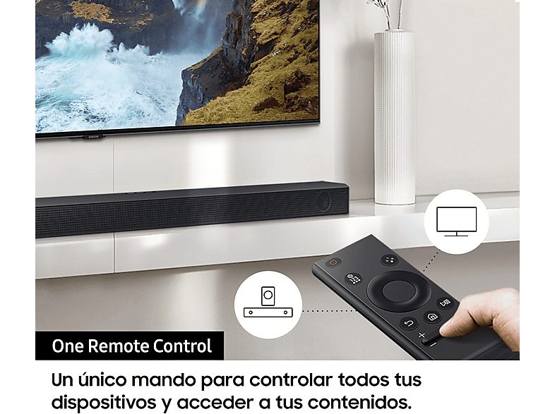 Barra de sonido - SAMSUNG HW-C400/ZF, Bluetooth, Subwoofer No, 40 W, Negro — foto 5