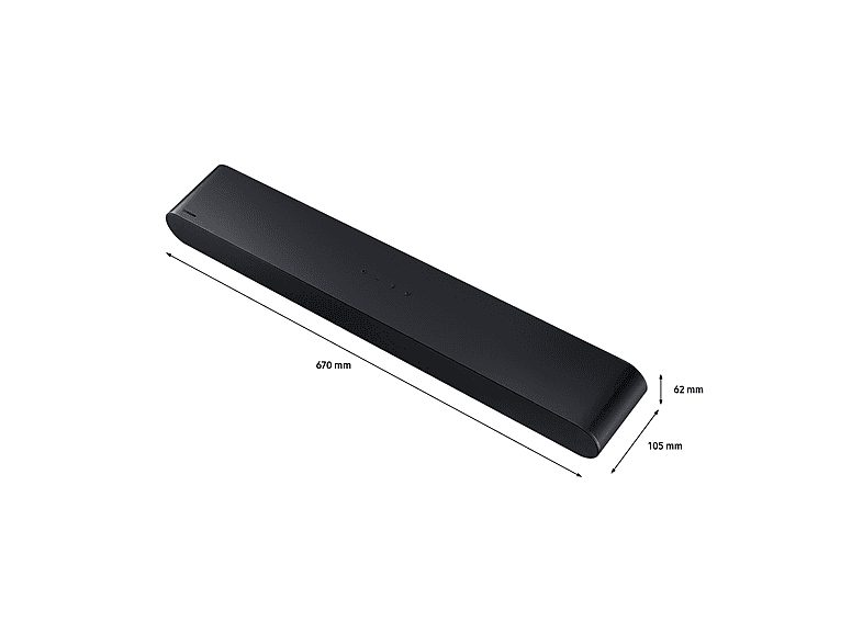 Barra de sonido - SAMSUNG HW-S60D, Bluetooth, Subwoofer No, 31 W, Amazon Alexa, Negro — foto 3
