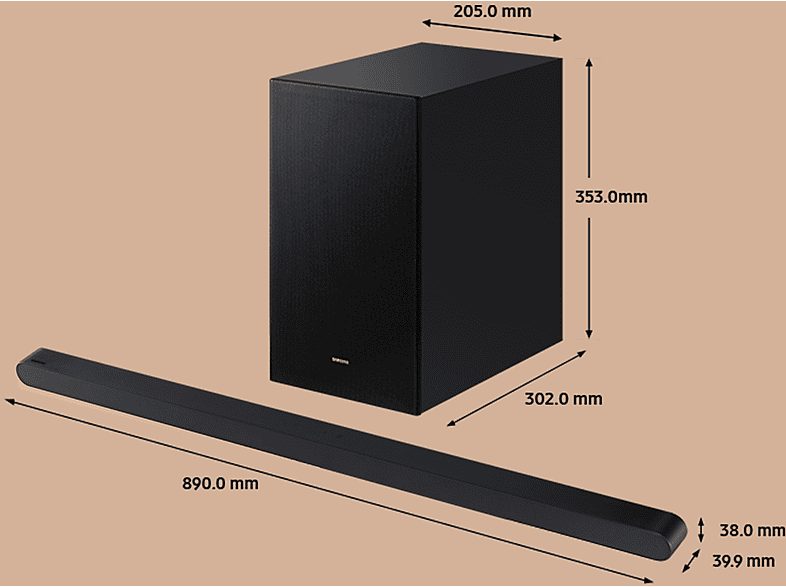 Barra de sonido - Samsung HW-S700D/ZF-ULTRASLIM, Bluetooth, Inalámbrico, 28W, Wi-Fi, Negro — foto 6